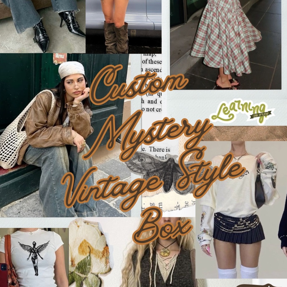 Moodboard Vintage Box – Custom Curated Outfit Based on Your Pinterest (Medium)